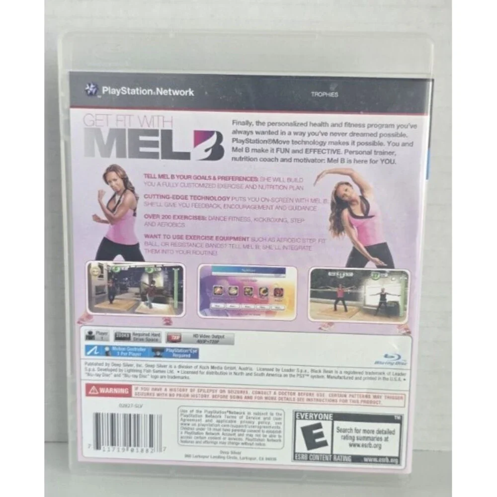 Playstation Move - Get Fit With Mel B Workout Fitness Exercise Game For PS3 2011